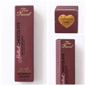 🍷 Too Faced Melted Chocolate Matte Eyeshadow – “Chocolate Wine”